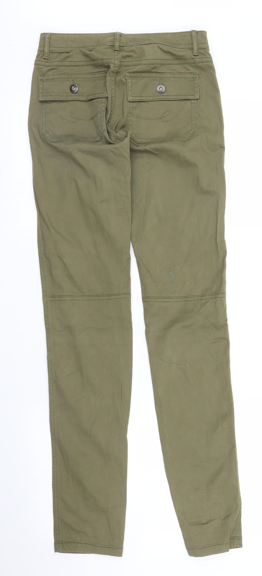 EDC Womens Green   Carrot Trousers Size 26 in L31 in
