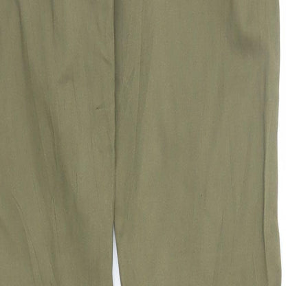EDC Womens Green   Carrot Trousers Size 26 in L31 in