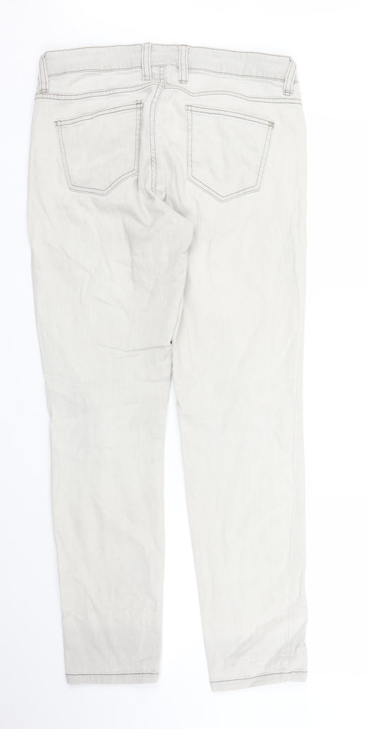 ESMARA Womens Beige  Denim Capri Trousers Size 16 L28 in