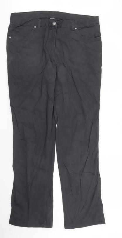Womens UK Size 34 in Preworn Regular Fit Carpenter Grey Trousers