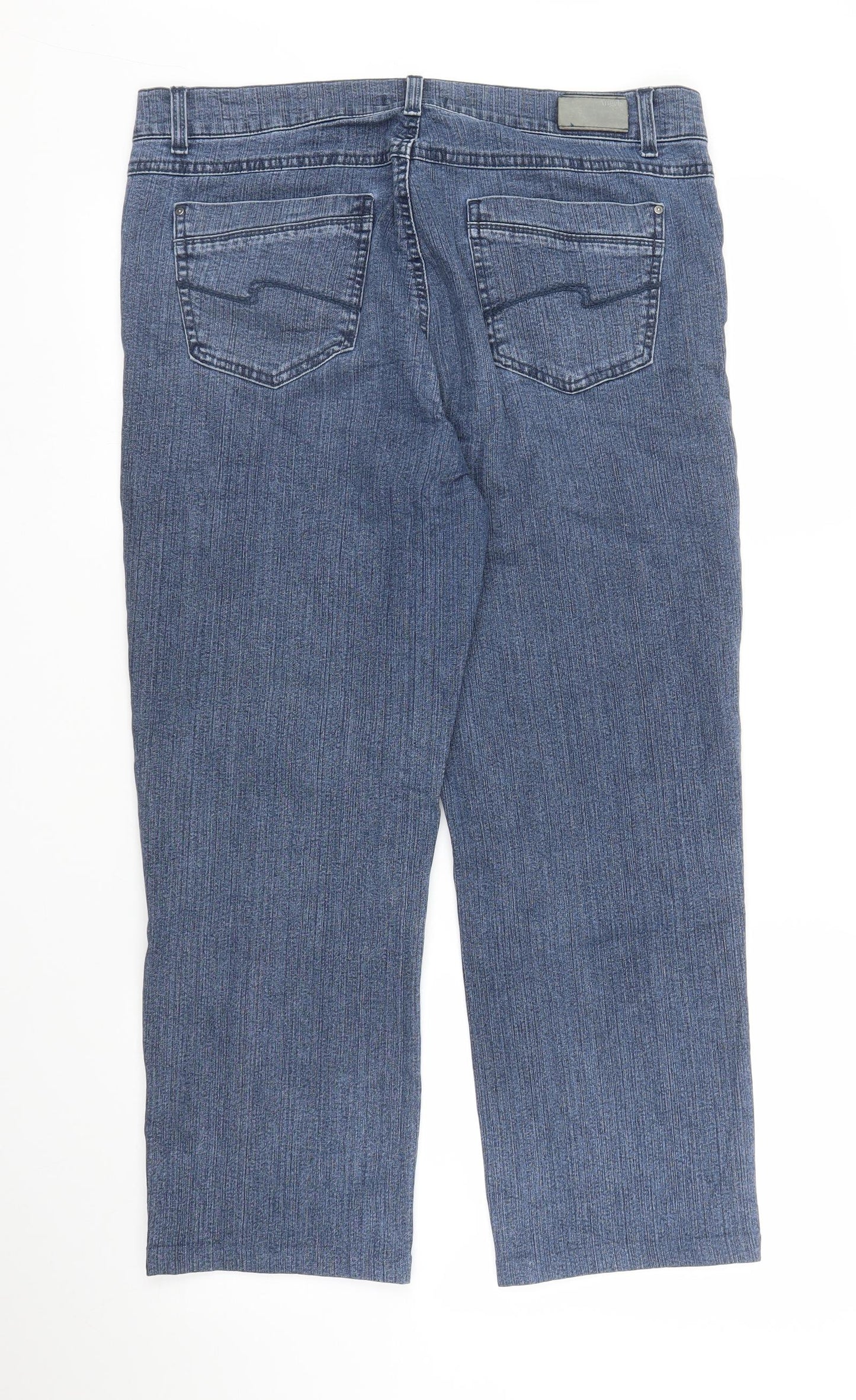 Womens UK Size 34 in Angels Regular Fit Capri Blue Jeans