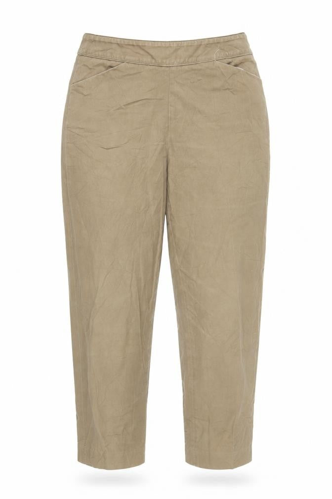 Womens UK Size 4 Talbots Regular Fit Capri Brown Trousers