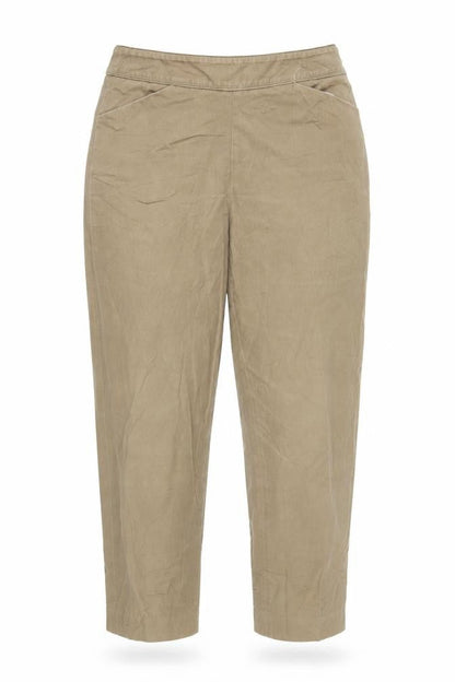 Womens UK Size 4 Talbots Regular Fit Capri Brown Trousers