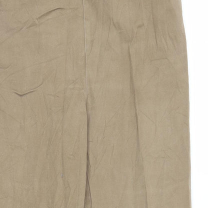 Womens UK Size 4 Talbots Regular Fit Capri Brown Trousers