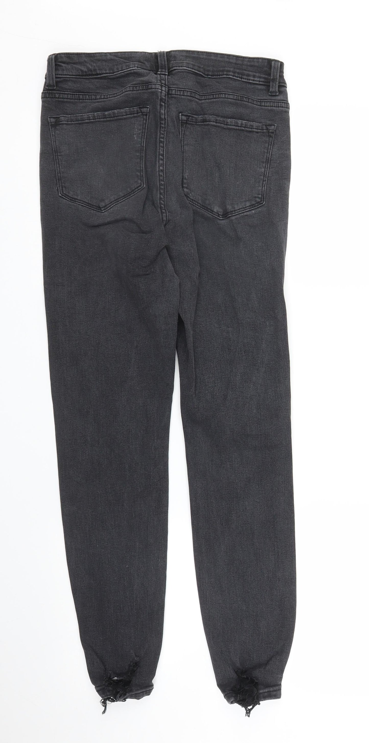 Primark Womens Black  Denim Skinny Jeans Size 10 L26 in