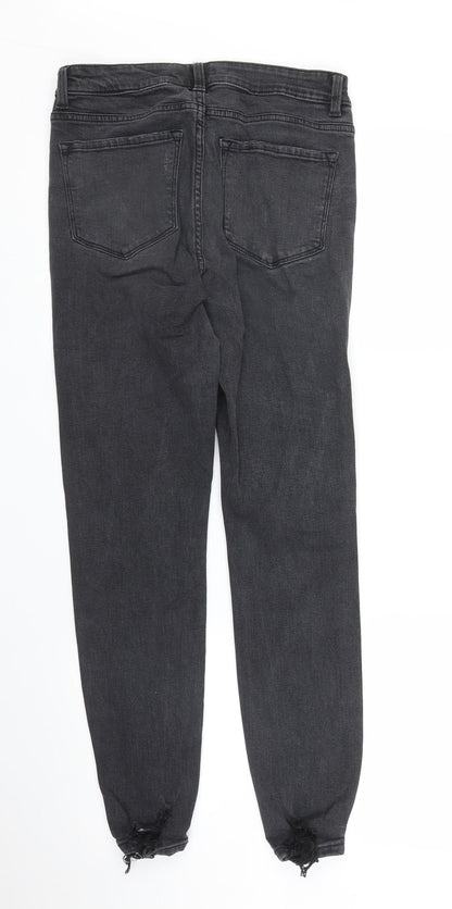 Primark Womens Black  Denim Skinny Jeans Size 10 L26 in