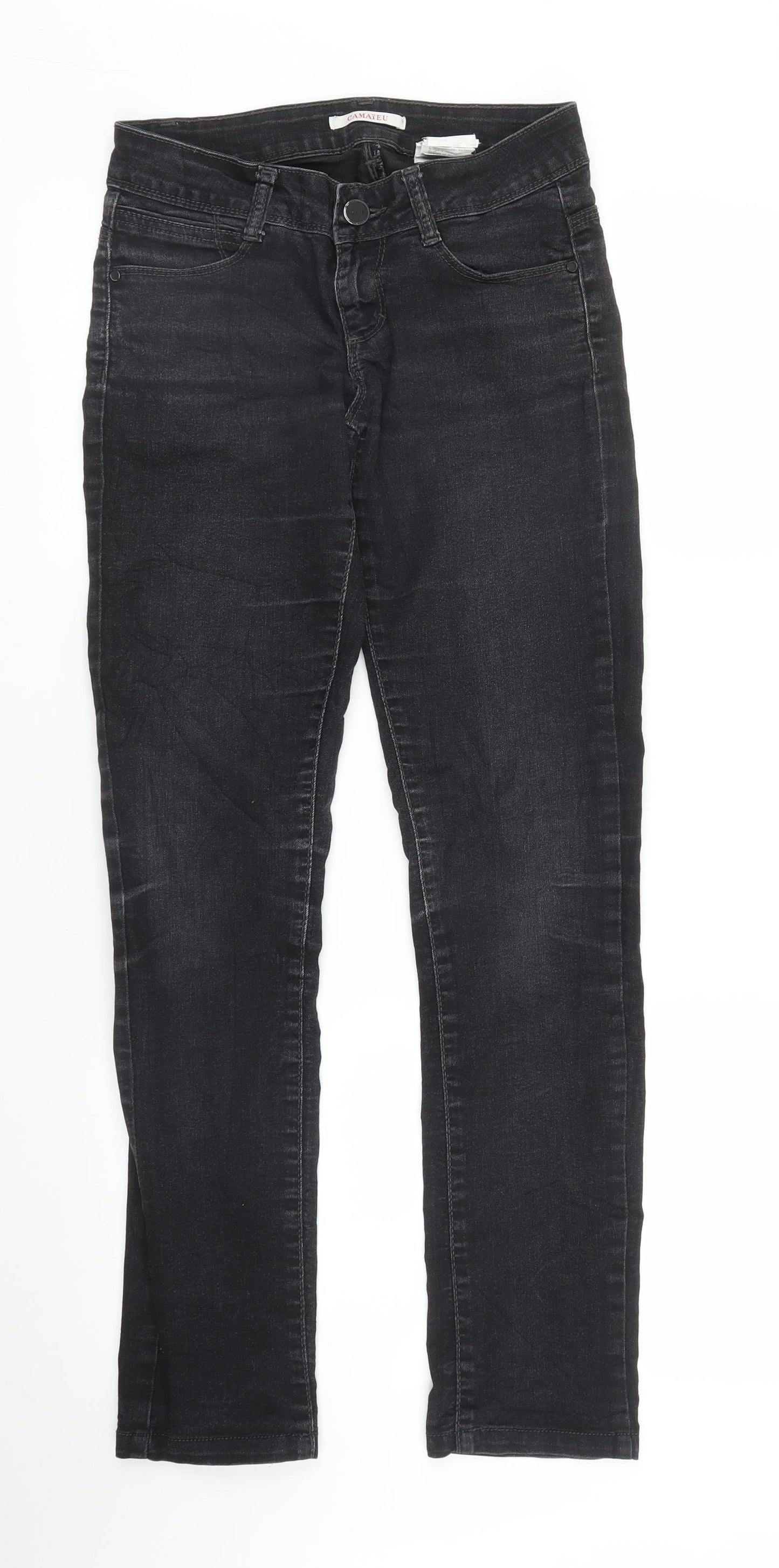 Cameieu Womens Black  Denim Skinny Jeans Size S L28 in