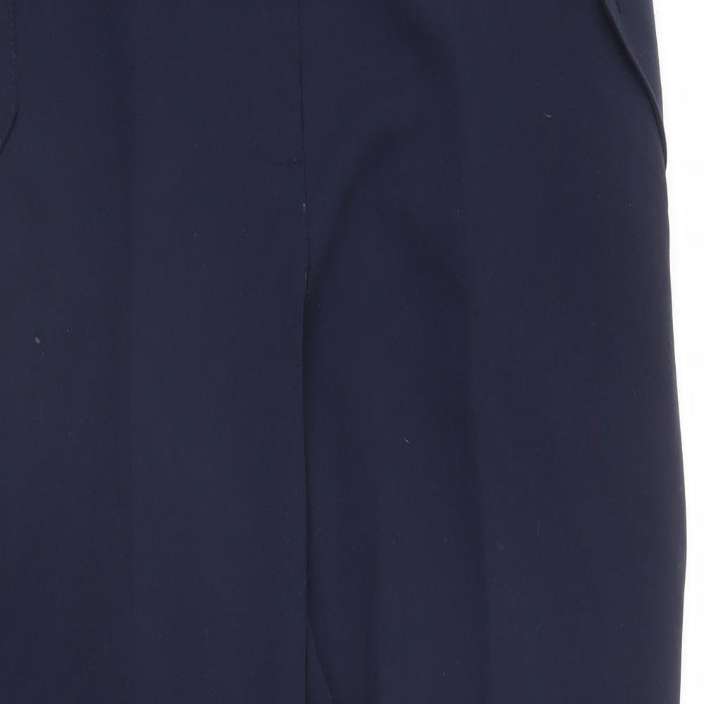 Womens UK Size 12 Dorothy Perkins Regular Fit Pedal Pusher Blue Trousers