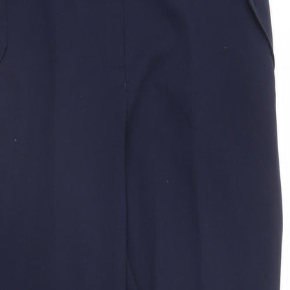 Womens UK Size 12 Dorothy Perkins Regular Fit Pedal Pusher Blue Trousers