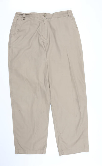 Hawkshead Womens Beige   Chino Trousers Size 16 L25 in