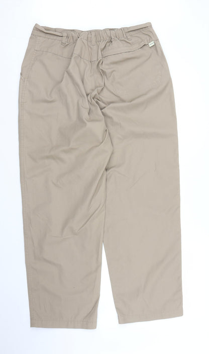 Hawkshead Womens Beige   Chino Trousers Size 16 L25 in