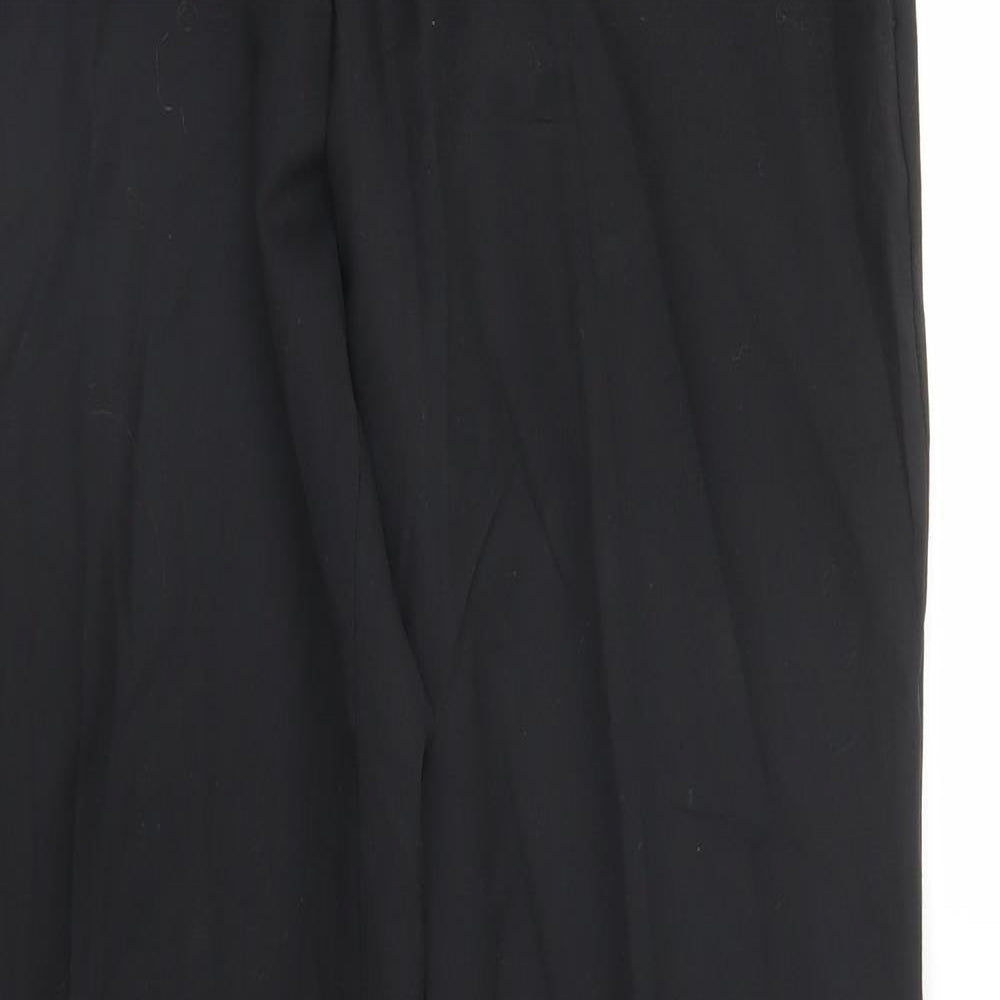 Mens UK Size 34 in C&A Regular Fit  Black Trousers