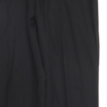 Mens UK Size 34 in C&A Regular Fit  Black Trousers