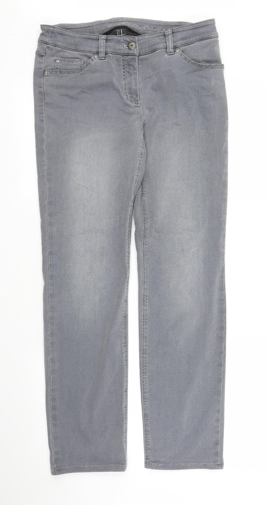 Gerry Weber Womens Grey  Denim Straight Jeans Size M L26 in