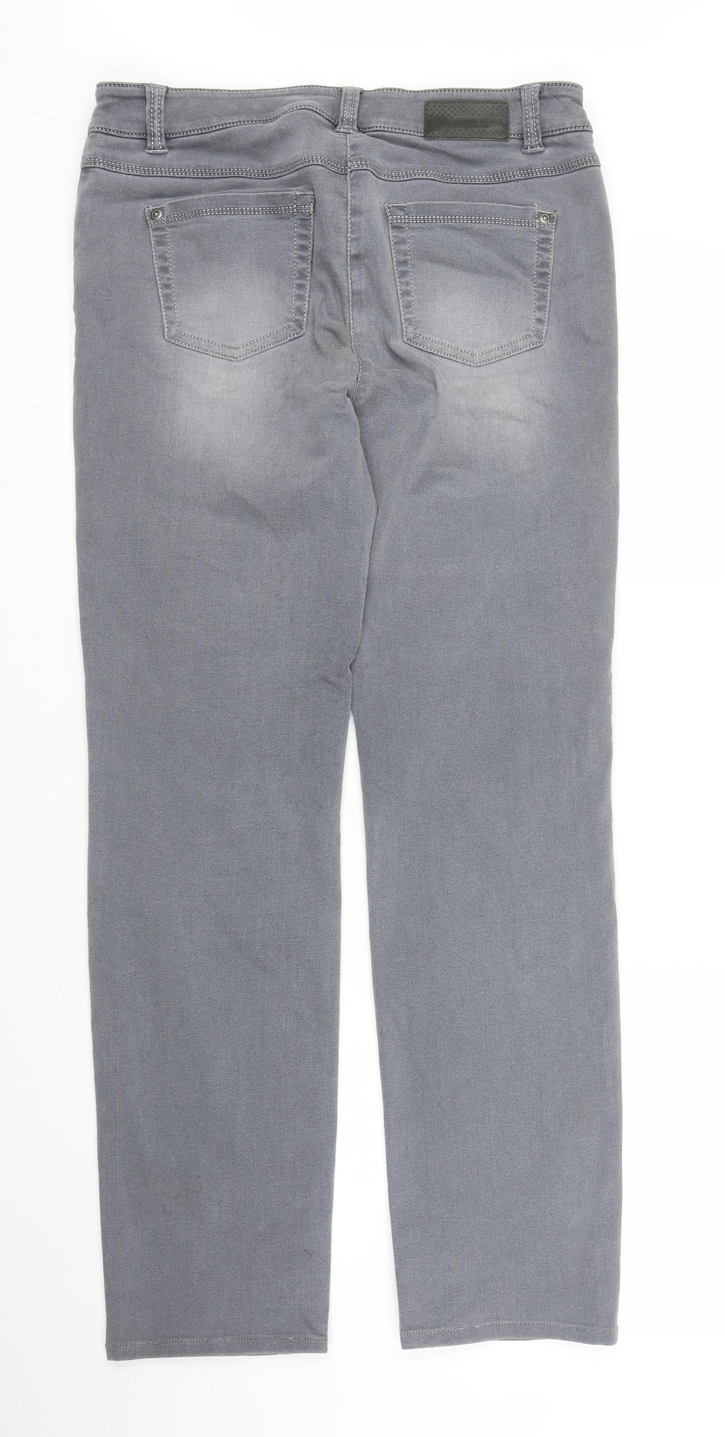 Gerry Weber Womens Grey  Denim Straight Jeans Size M L26 in