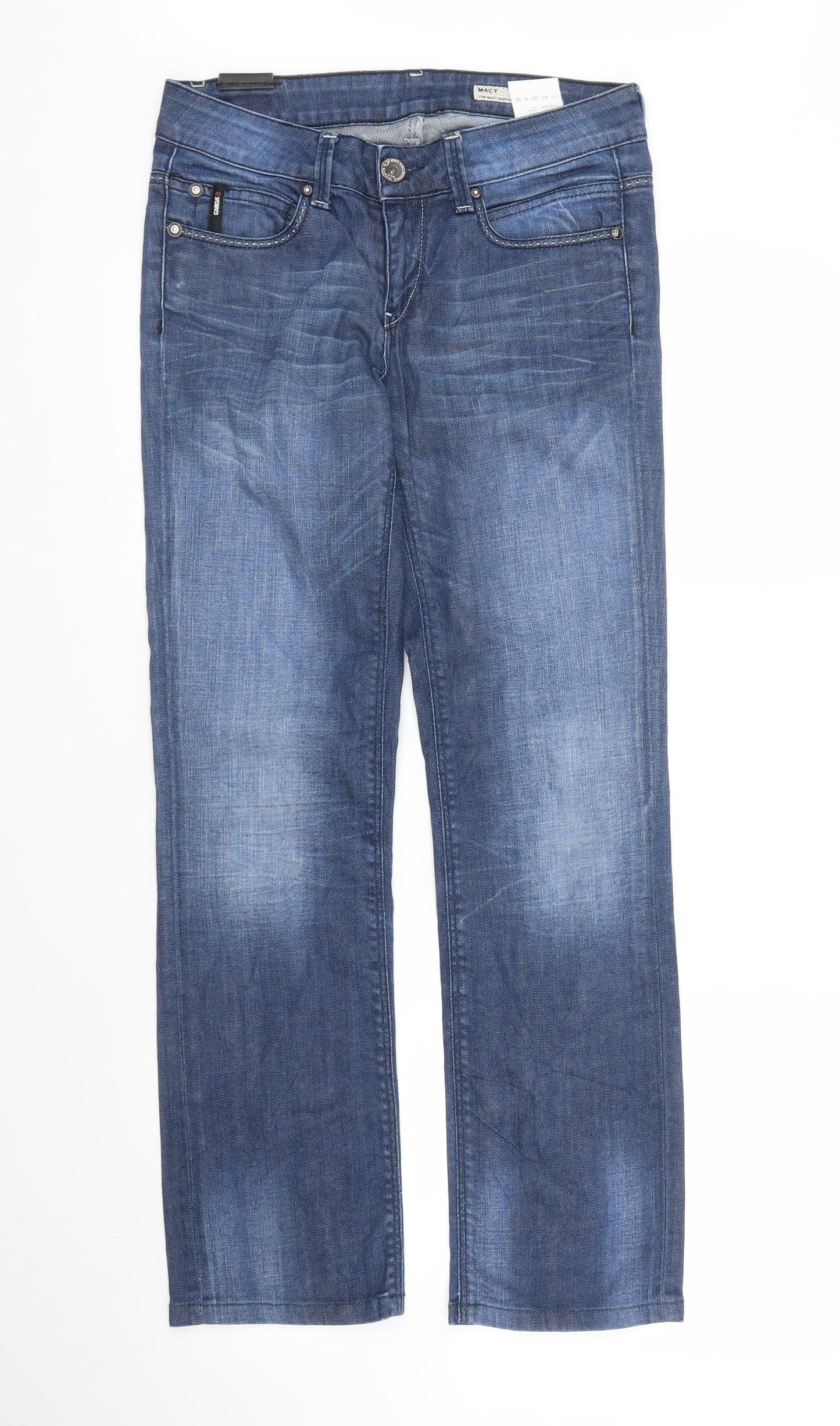 Gracia Womens Blue  Denim Straight Jeans Size 28 in L27 in