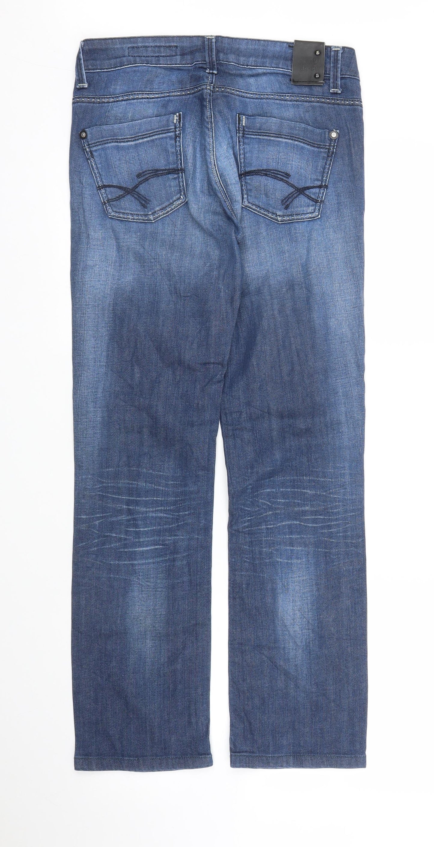 Gracia Womens Blue  Denim Straight Jeans Size 28 in L27 in