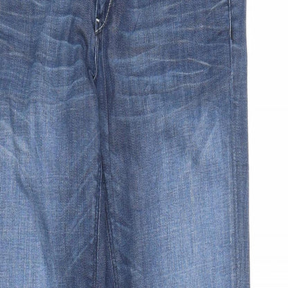 Gracia Womens Blue  Denim Straight Jeans Size 28 in L27 in