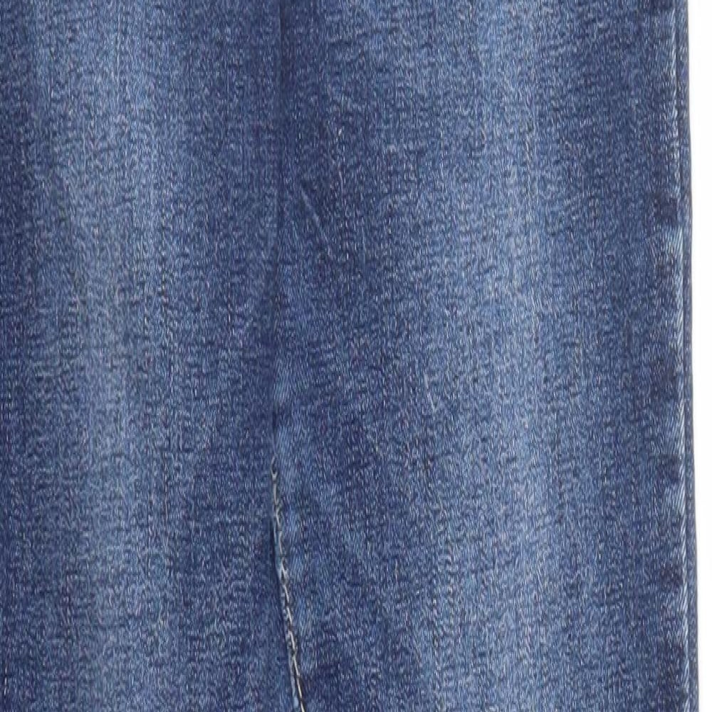 Womens UK Size S Monday Regular Fit Skinny Blue Jeans