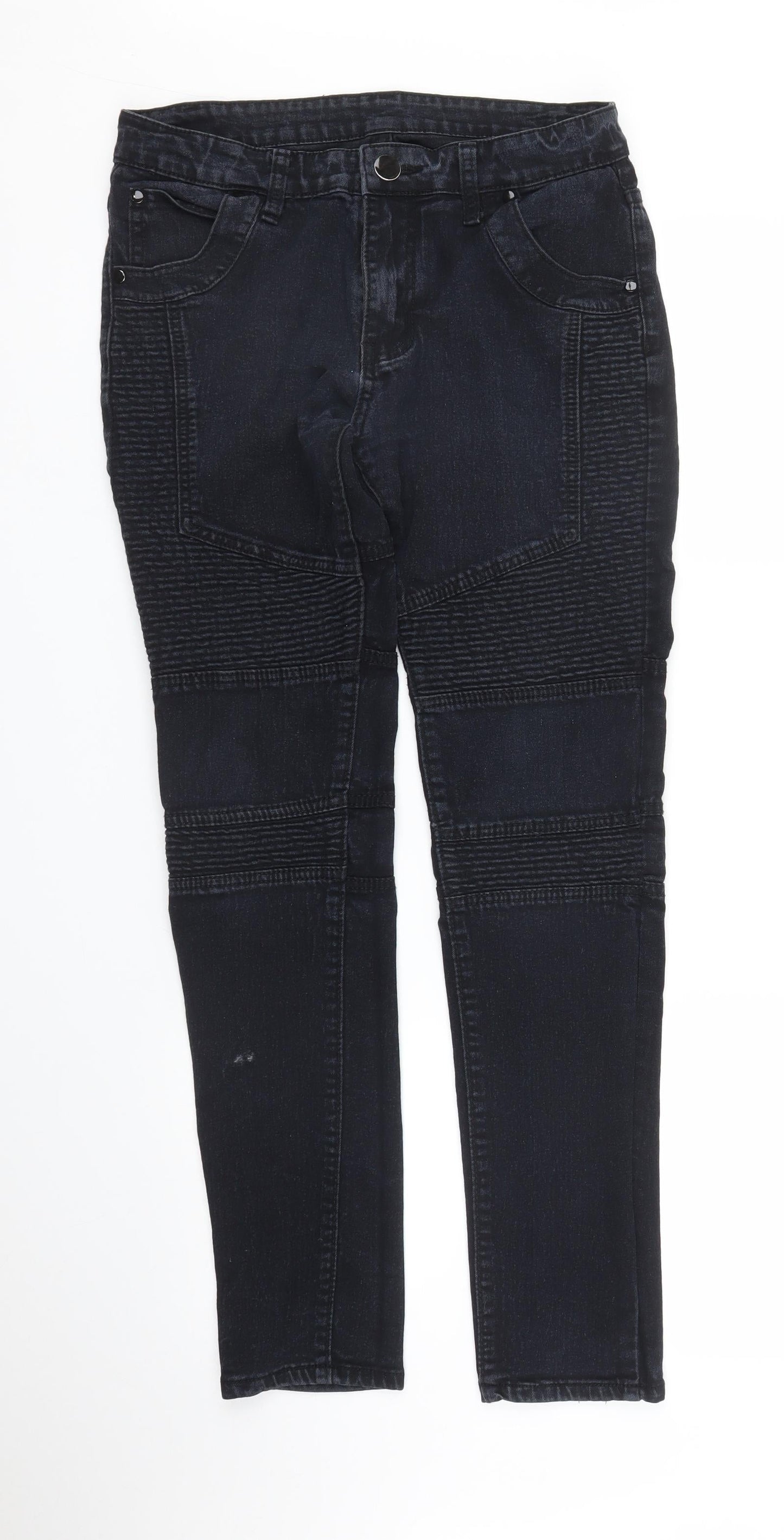Womens UK Size 30 in Preworn Regular Fit Skinny Black Jeans