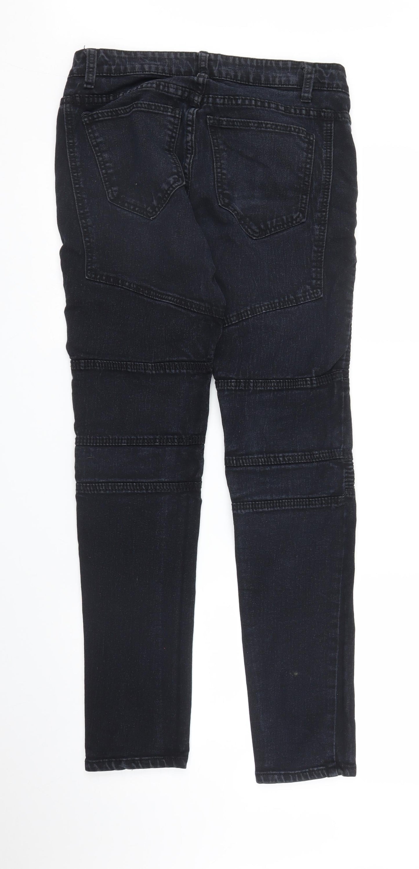Womens UK Size 30 in Preworn Regular Fit Skinny Black Jeans