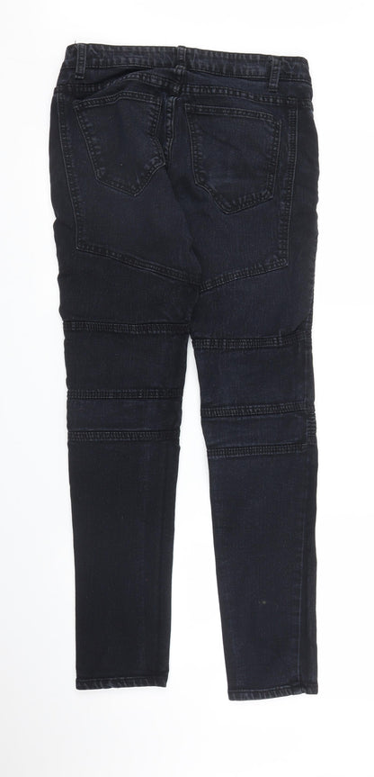 Womens UK Size 30 in Preworn Regular Fit Skinny Black Jeans