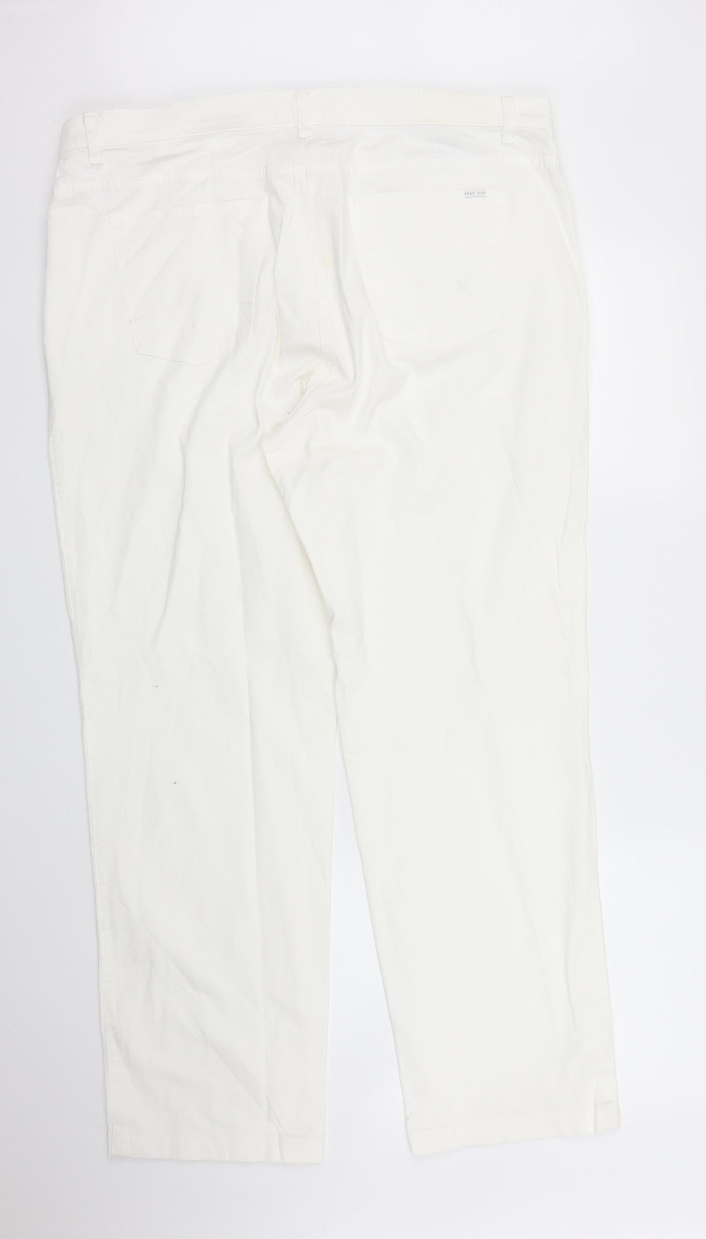 BRAX Womens White  Denim Straight Jeans Size 20 L28 in
