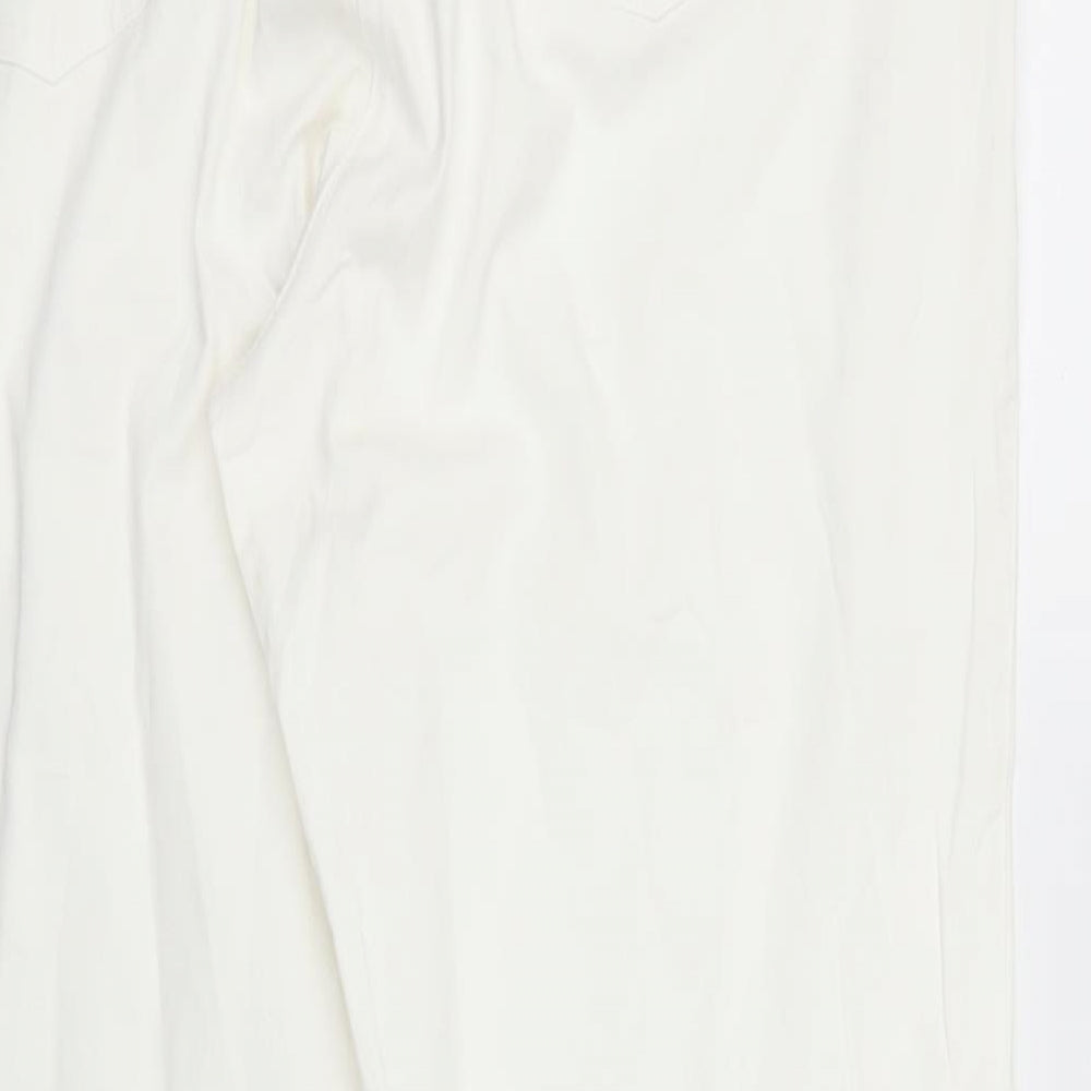 BRAX Womens White  Denim Straight Jeans Size 20 L28 in