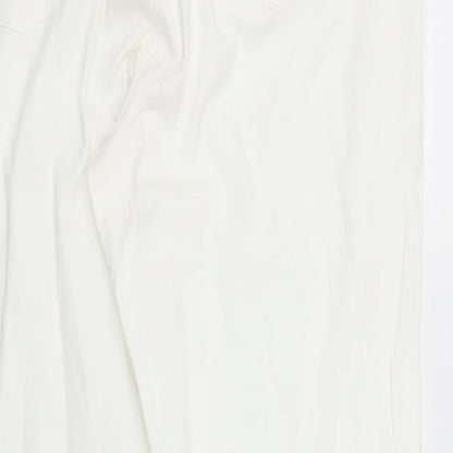 BRAX Womens White  Denim Straight Jeans Size 20 L28 in