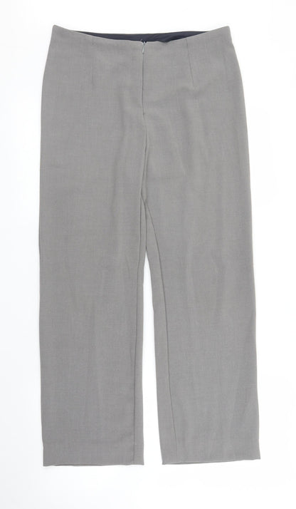 Womens UK Size M Preworn Regular Fit  Grey Trousers