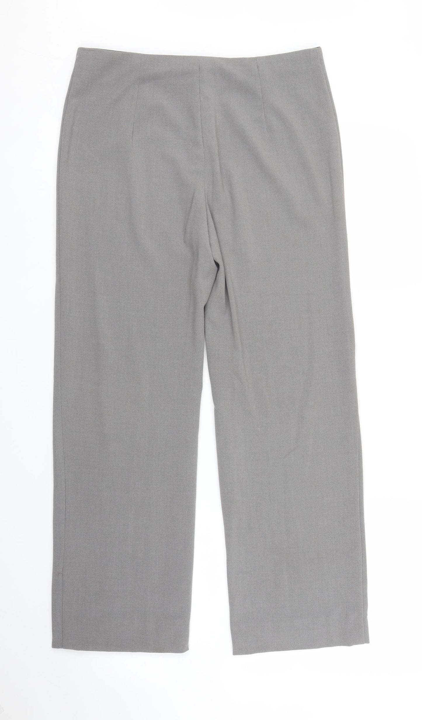 Womens UK Size M Preworn Regular Fit  Grey Trousers