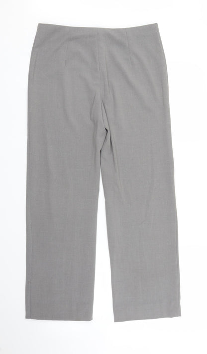 Womens UK Size M Preworn Regular Fit  Grey Trousers