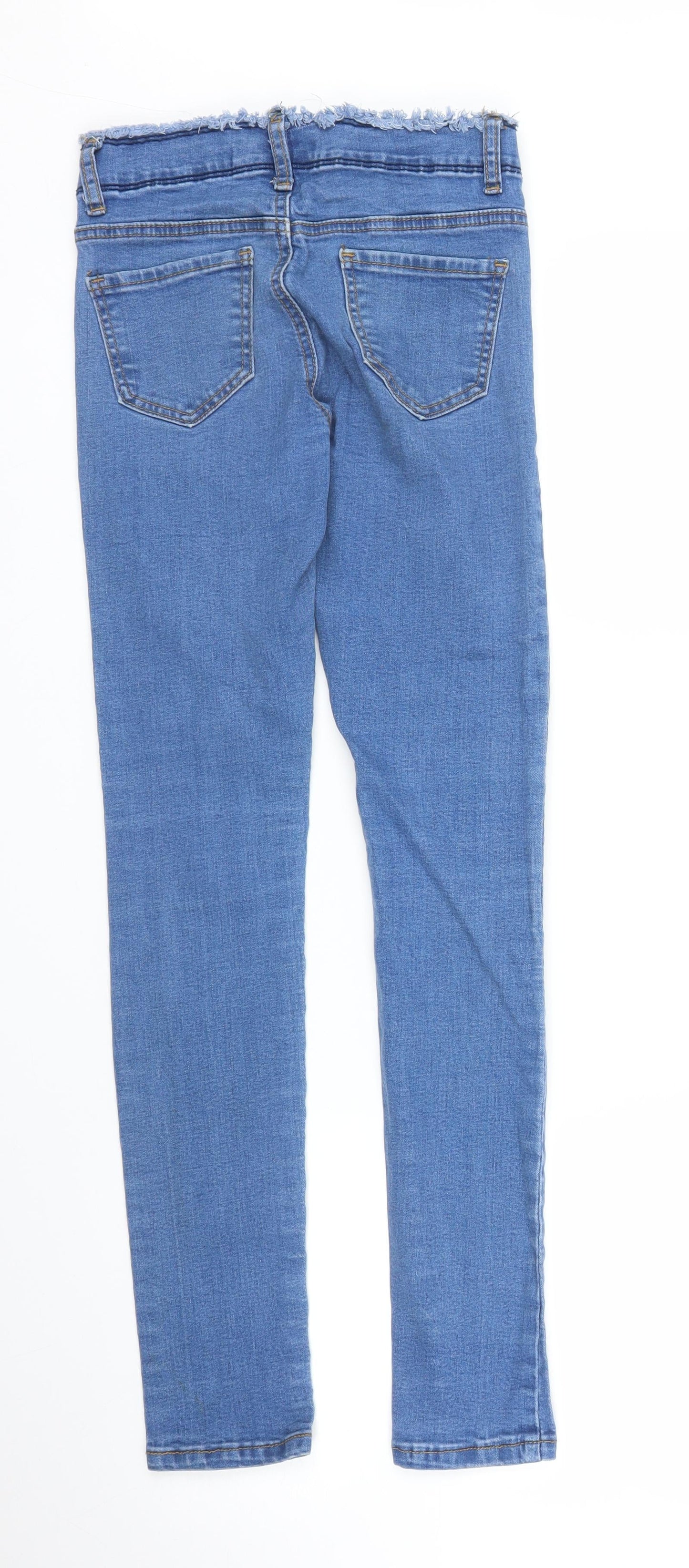Womens UK Size 6 The Rockn Rev Regular Fit Skinny Blue Jeans