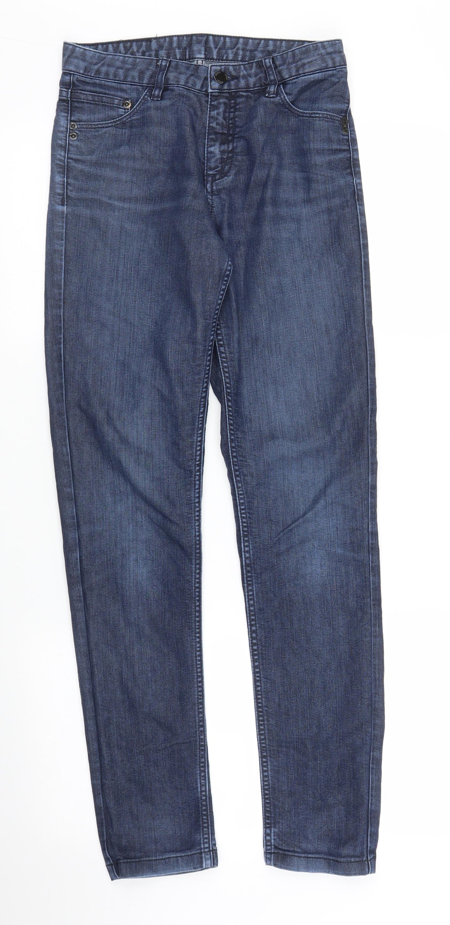 Womens UK Size 27 in Preworn Regular Fit Skinny Blue Jeans