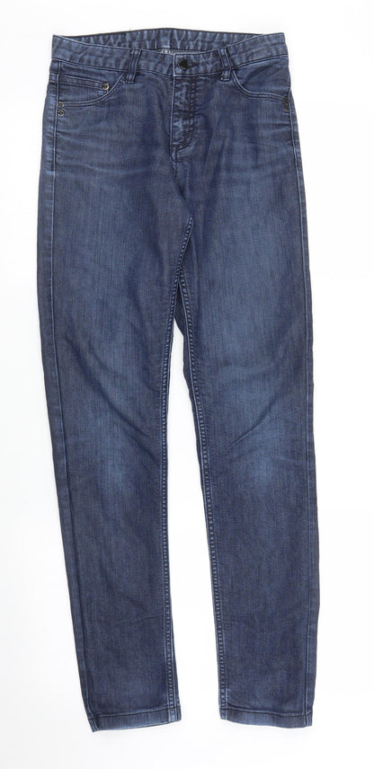 Womens UK Size 27 in Preworn Regular Fit Skinny Blue Jeans