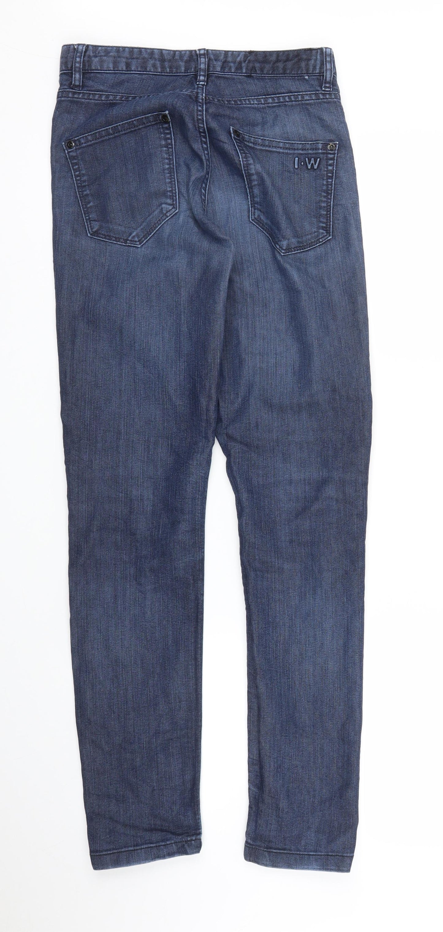 Womens UK Size 27 in Preworn Regular Fit Skinny Blue Jeans