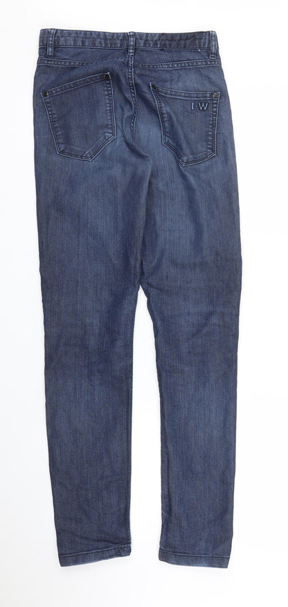 Womens UK Size 27 in Preworn Regular Fit Skinny Blue Jeans