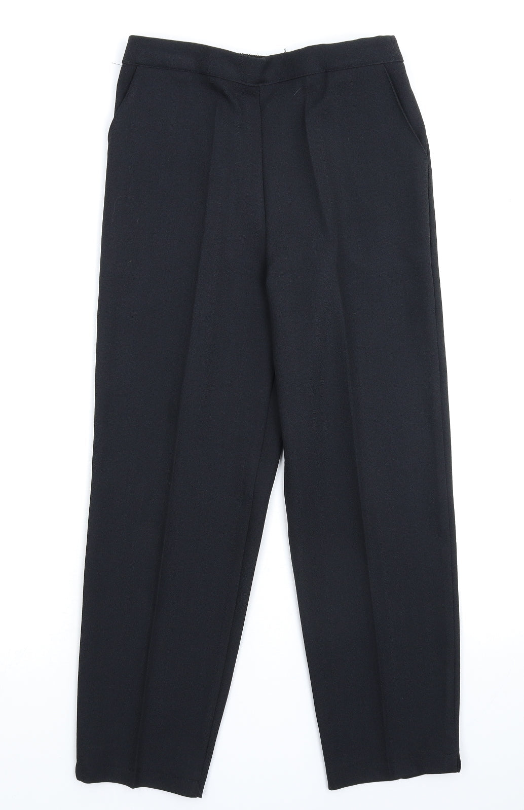 Womens UK Size 10 Preworn Slim Fit  Black Trousers