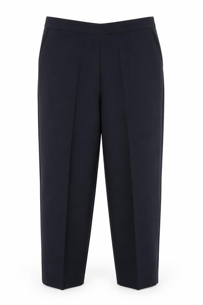 Womens UK Size 10 Preworn Slim Fit  Black Trousers