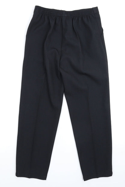 Womens UK Size 10 Preworn Slim Fit  Black Trousers