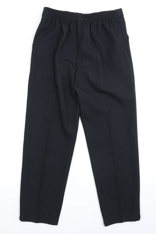 Womens UK Size 10 Preworn Slim Fit  Black Trousers