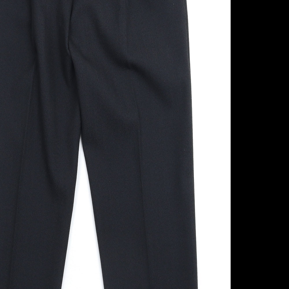 Womens UK Size 10 Preworn Slim Fit  Black Trousers