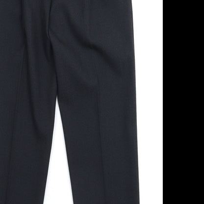 Womens UK Size 10 Preworn Slim Fit  Black Trousers