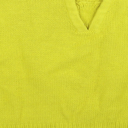 TU Womens Yellow  Knit Pullover Jumper Size 14
