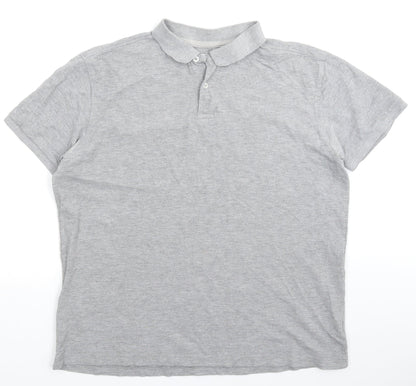 Cedar Wood State Mens Grey    Polo Size XL