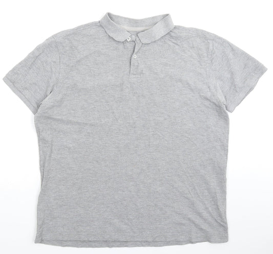 Cedar Wood State Mens Grey    Polo Size XL