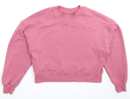 Womens UK Size XS Pull&Bear Pink Pullover Sweatshirt