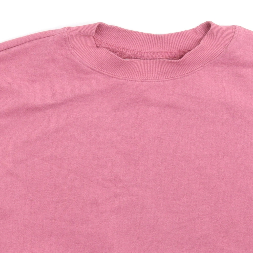 Womens UK Size XS Pull&Bear Pink Pullover Sweatshirt