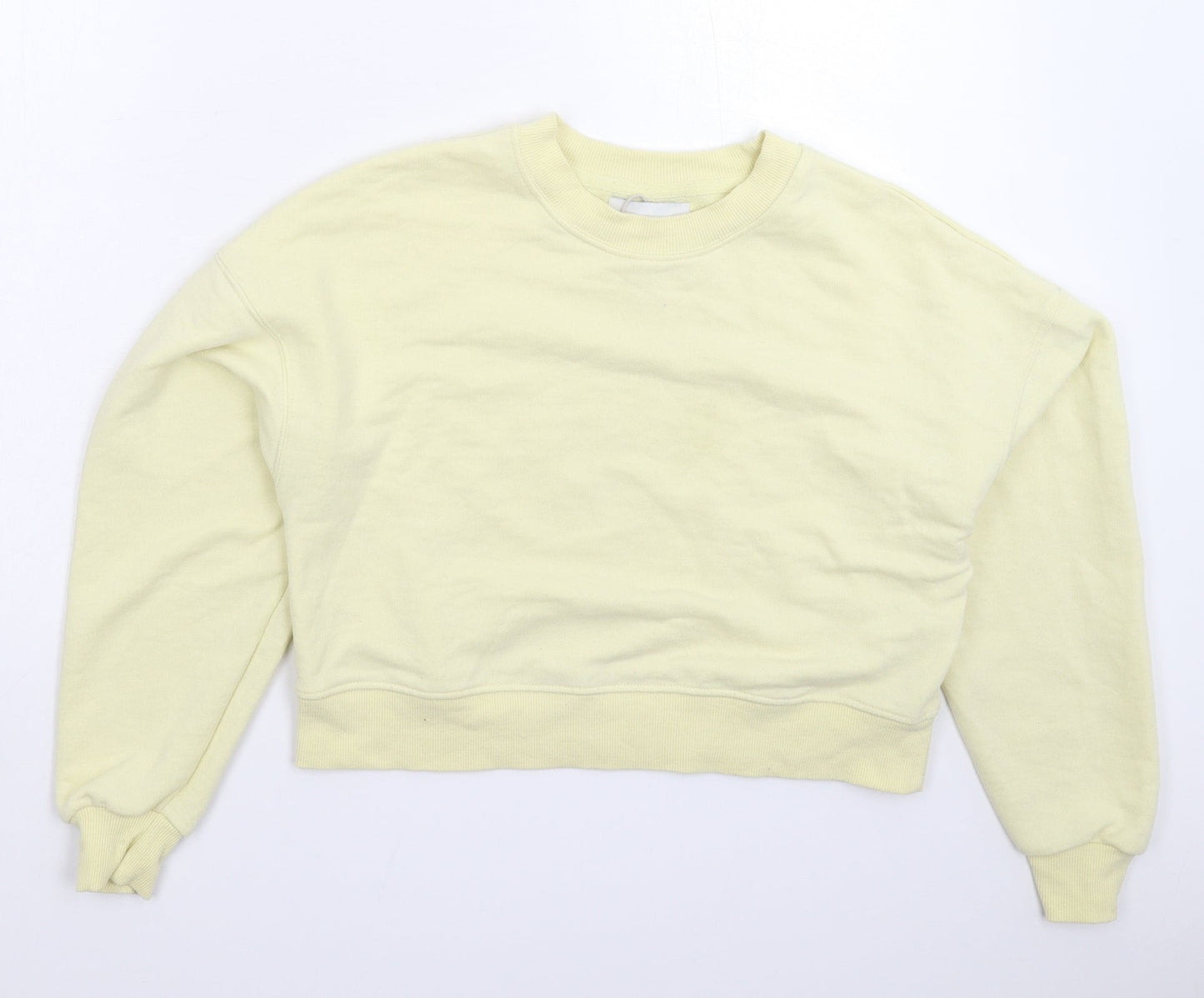 Womens UK Size XS Pull&Bear White Pullover Sweatshirt