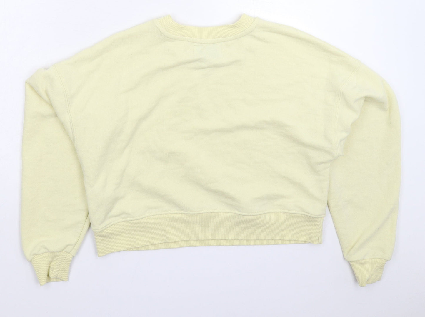 Womens UK Size XS Pull&Bear White Pullover Sweatshirt